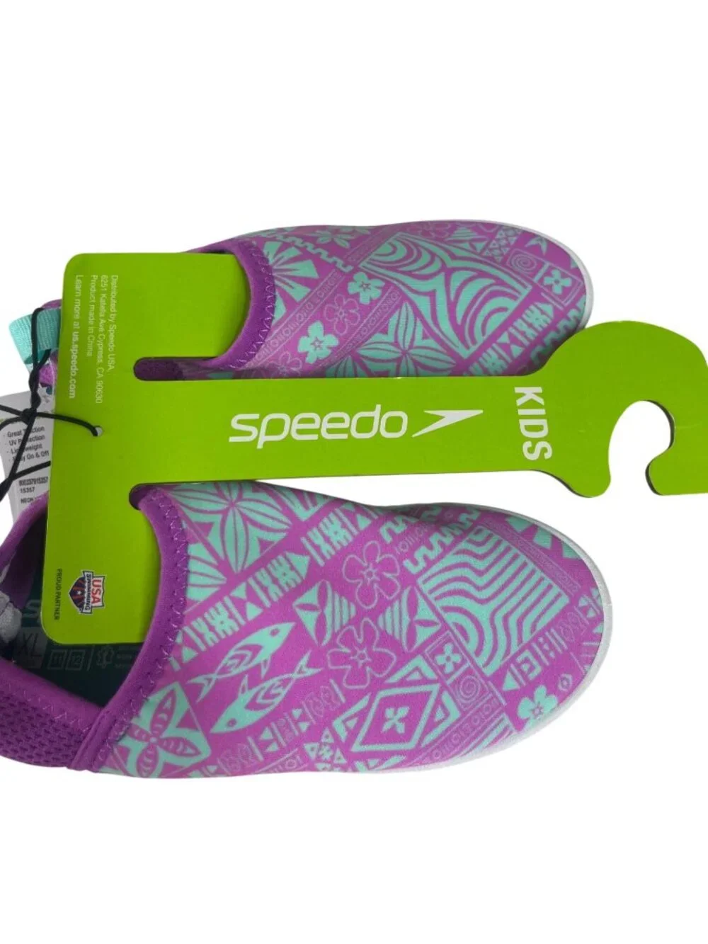 Speedo Kids Splash & Sun Bootie Water Shoes‎ Medium 7-8 Neon Violet New